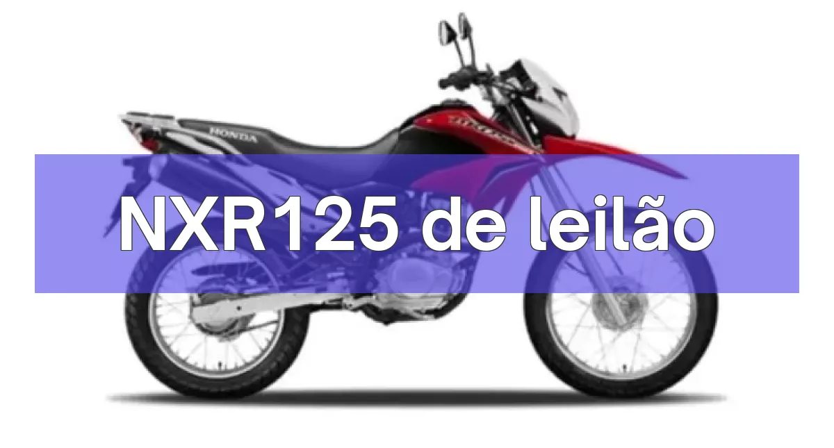 NXR125 em leilão