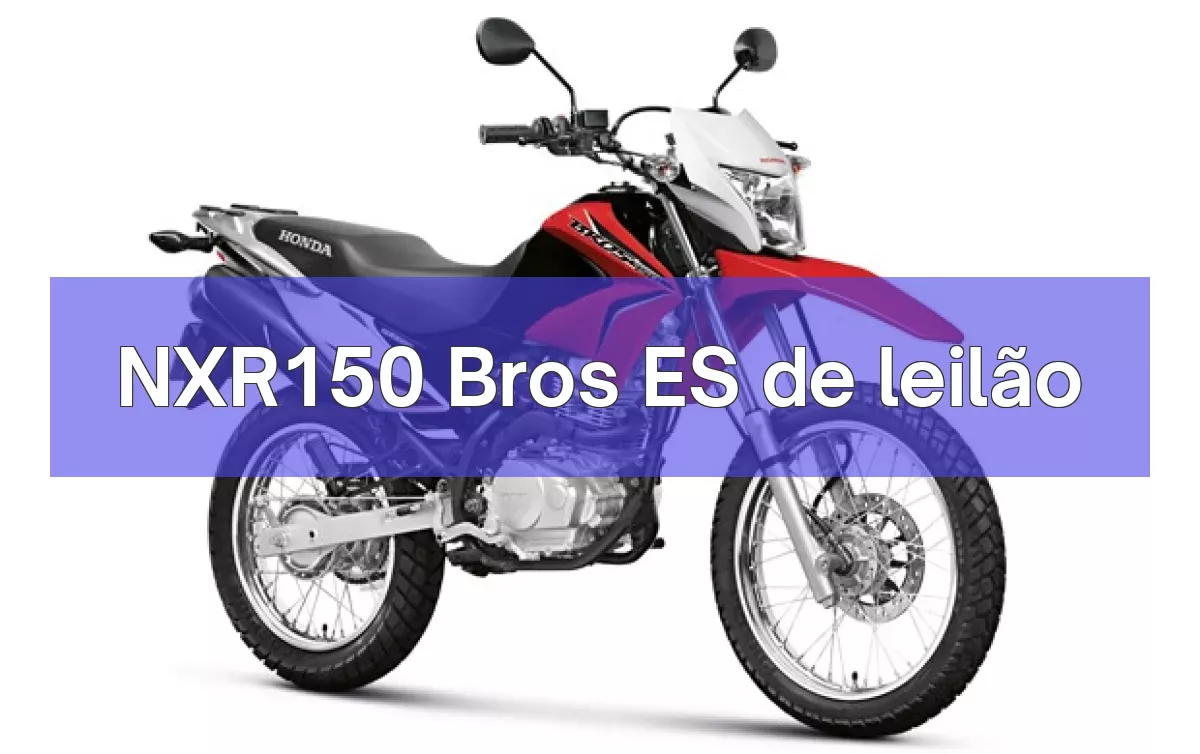 NXR150 Bros ES em leilão