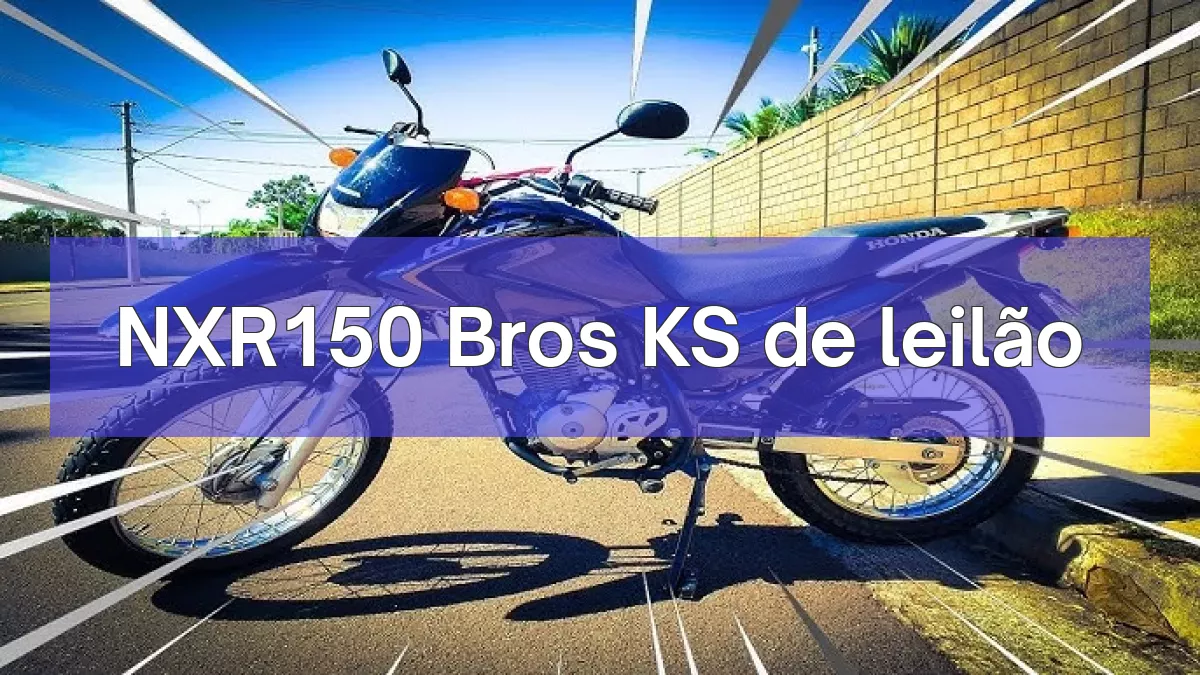 NXR150 Bros KS em leilão