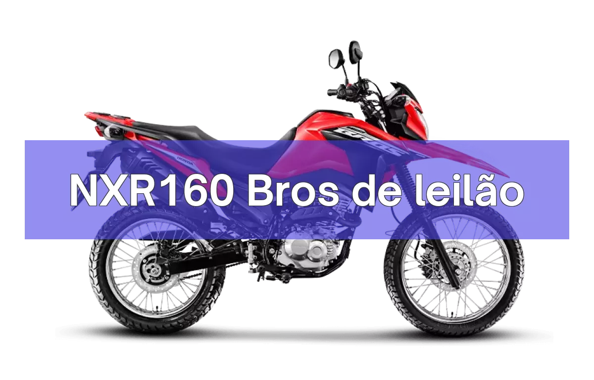 NXR160 Bros em leilão
