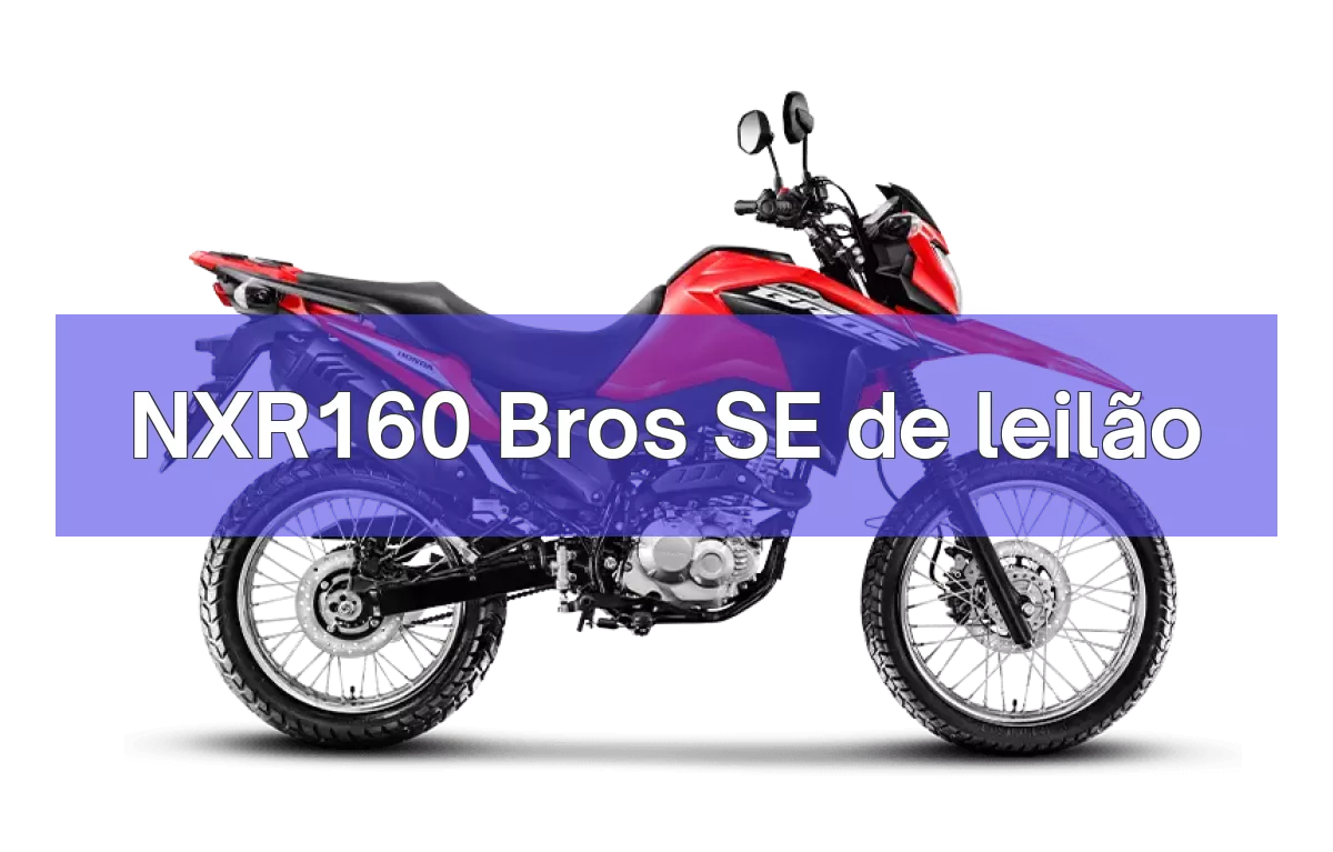 NXR160 Bros SE em leilão