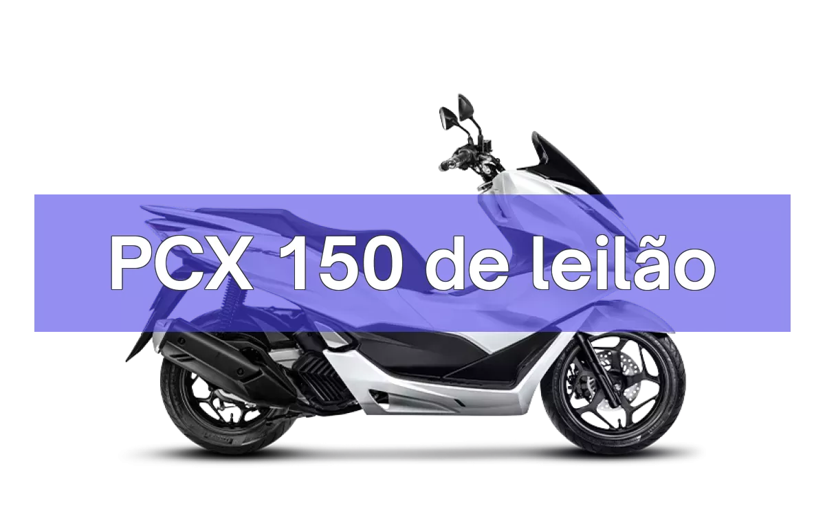 PCX 150 em leilão