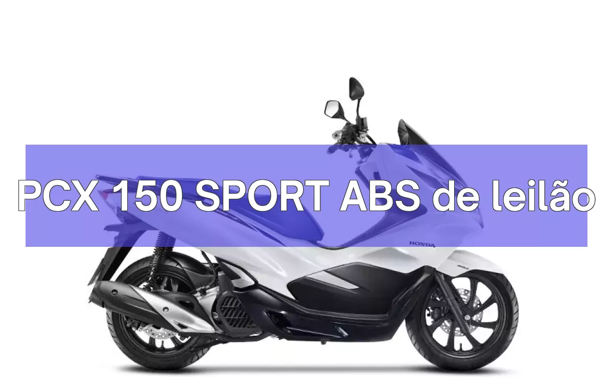 PCX 150 SPORT ABS em leilão