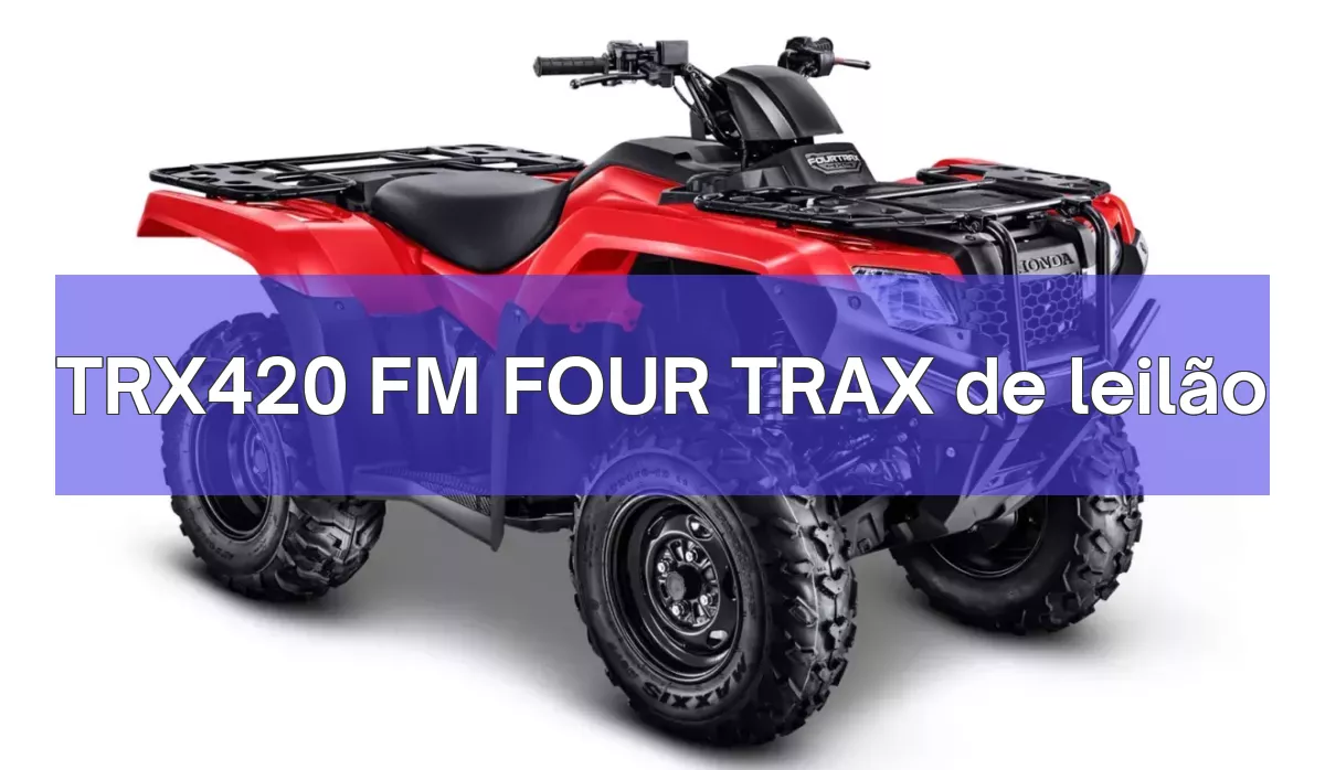 TRX420 FM FOUR TRAX em leilão