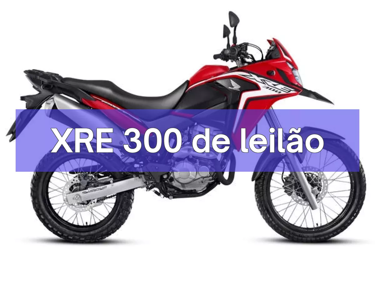 XRE 300 em leilão