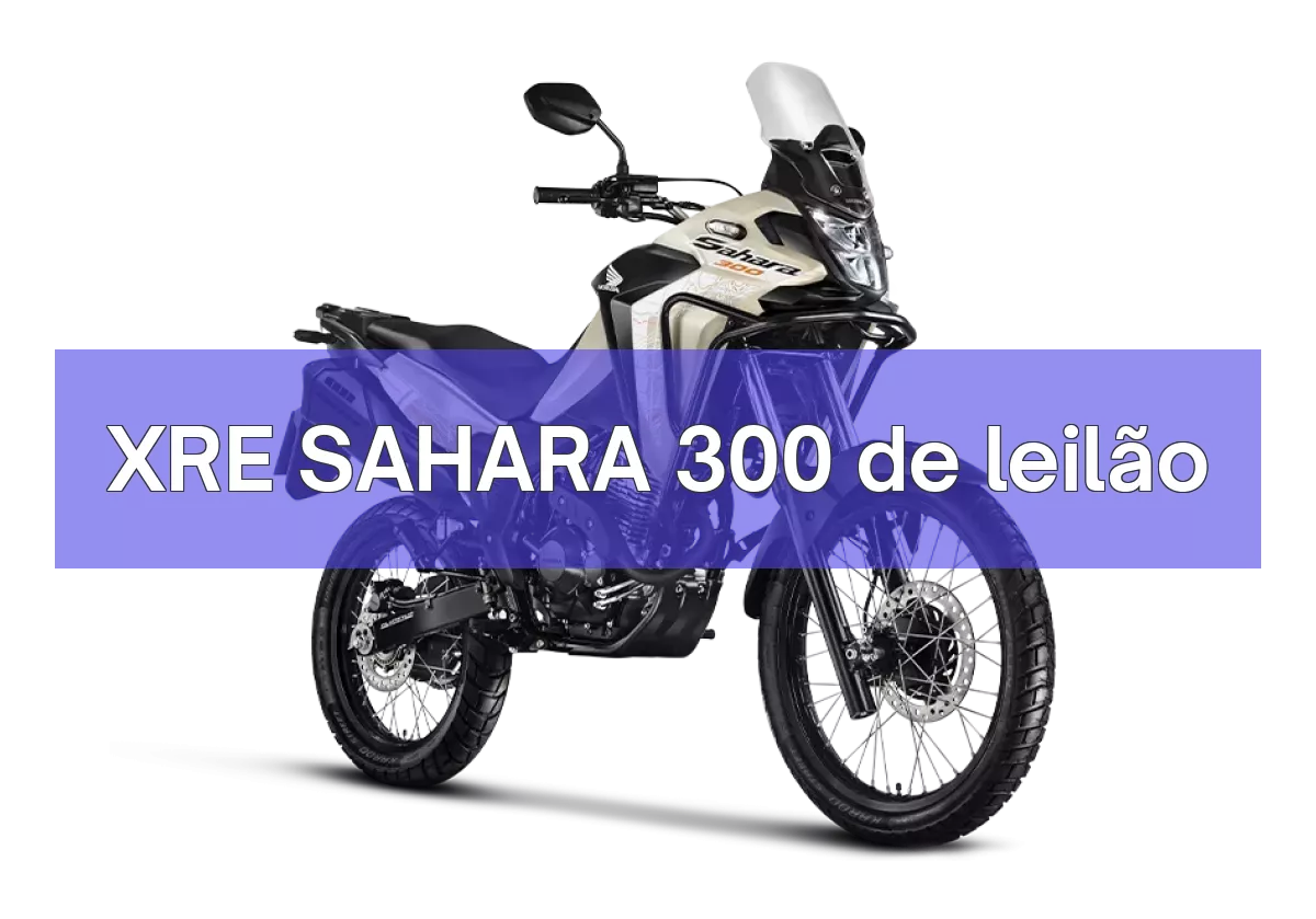XRE SAHARA 300 em leilão
