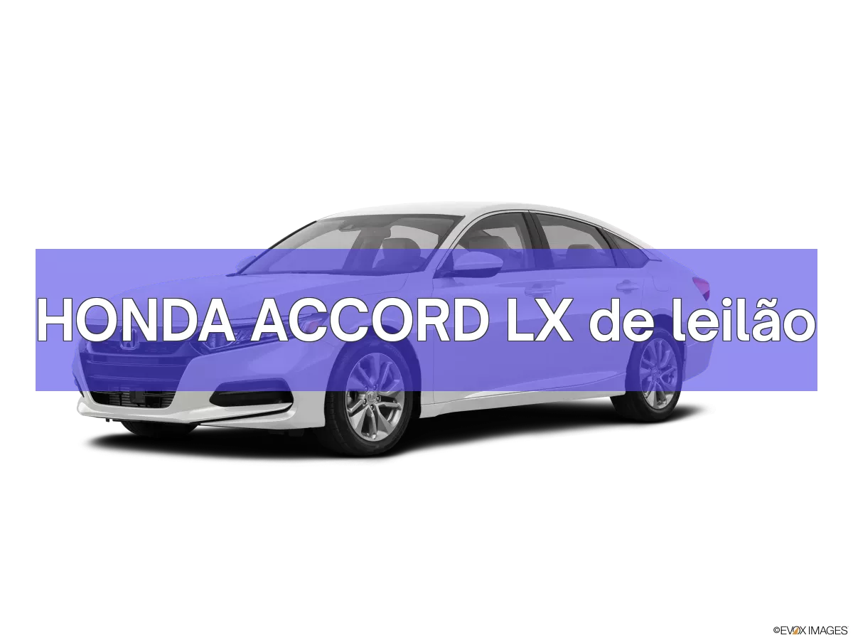 HONDA ACCORD LX em leilão