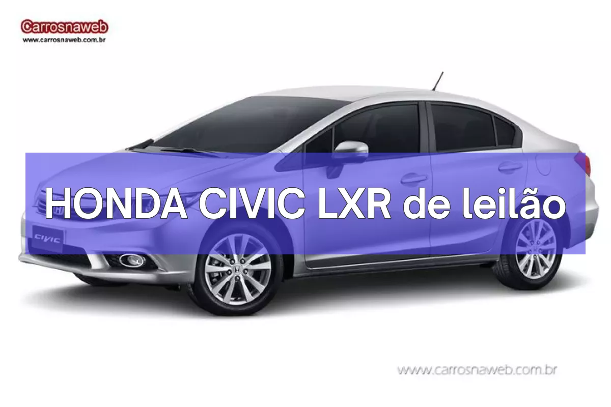 HONDA CIVIC LXR em leilão