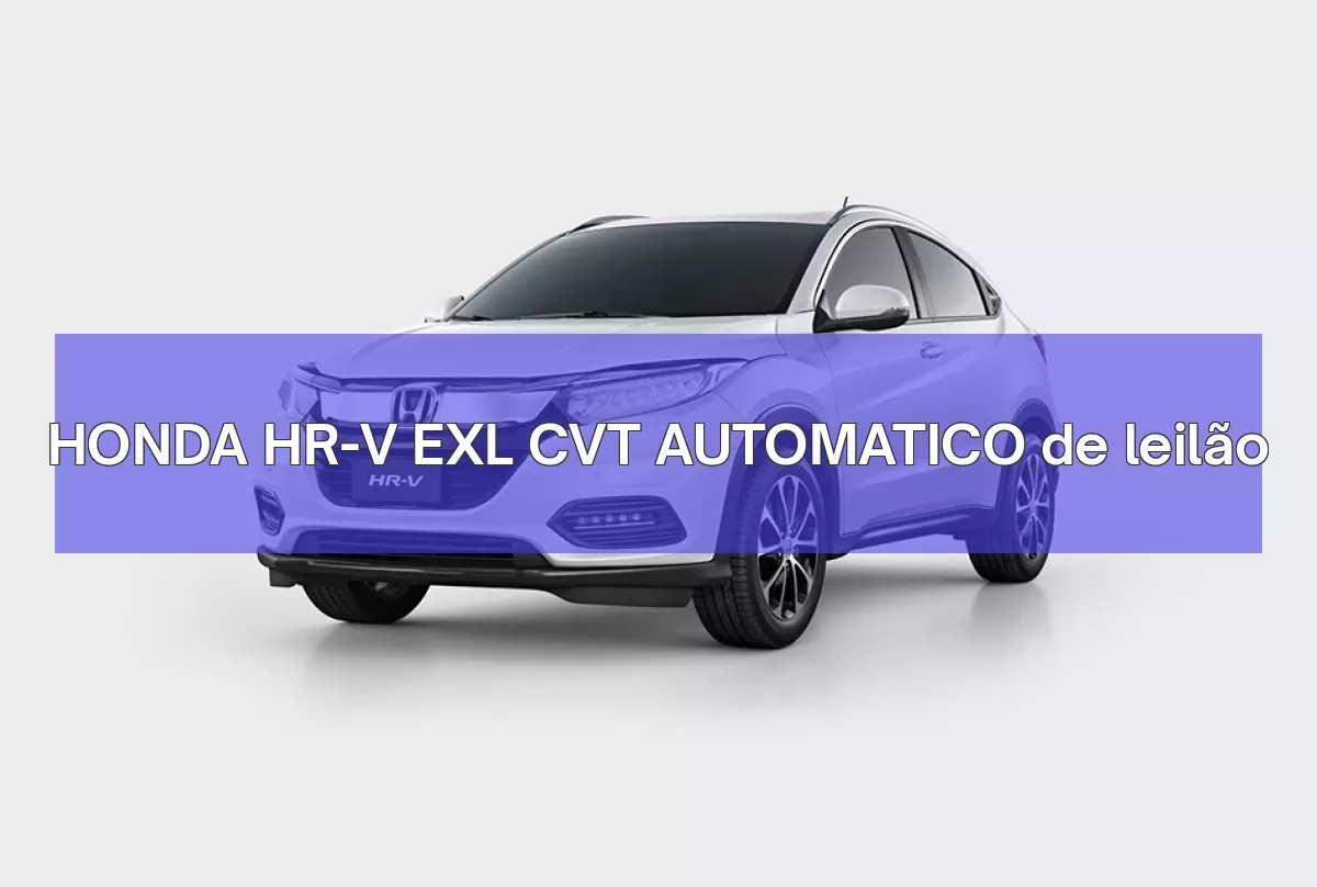 HONDA HR-V EXL CVT AUTOMATICO em leilão