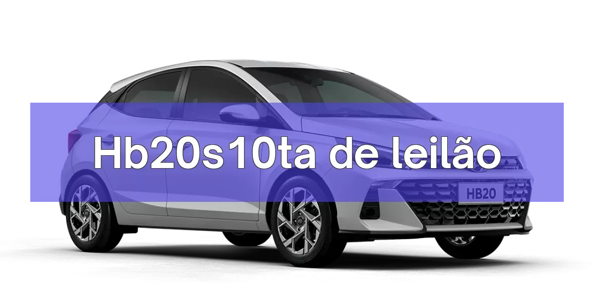 Hb20s10ta em leilão