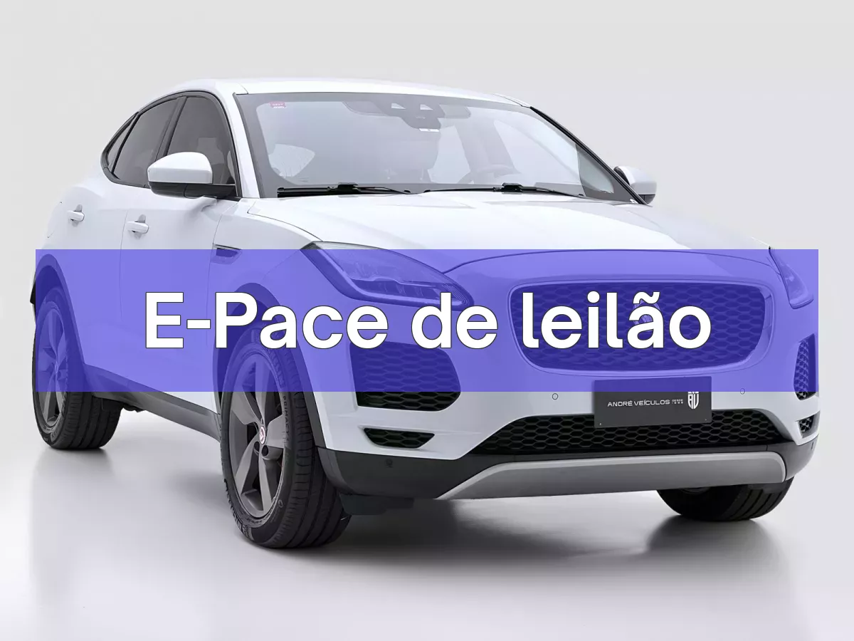 E-Pace em leilão