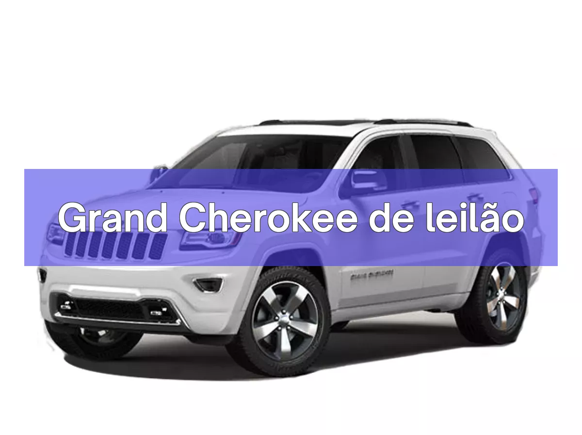 Grand Cherokee em leilão