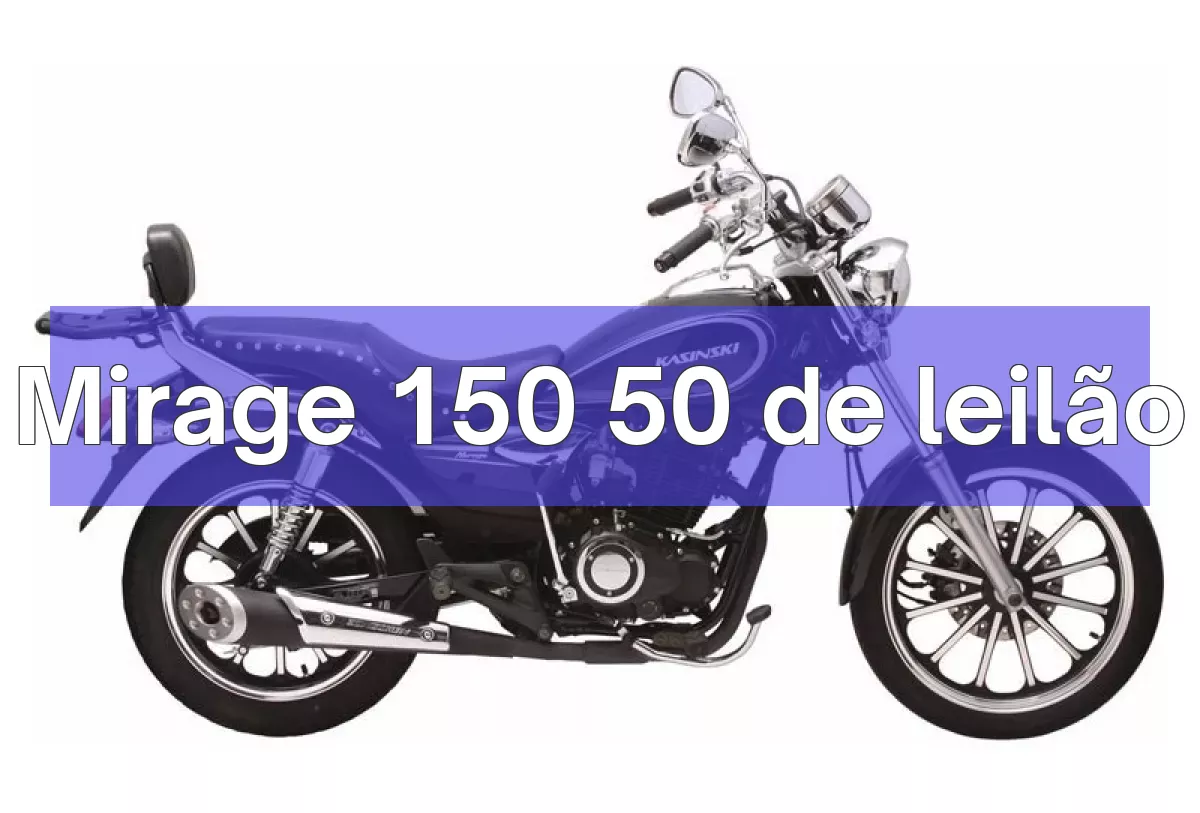 Mirage 150 50 em leilão