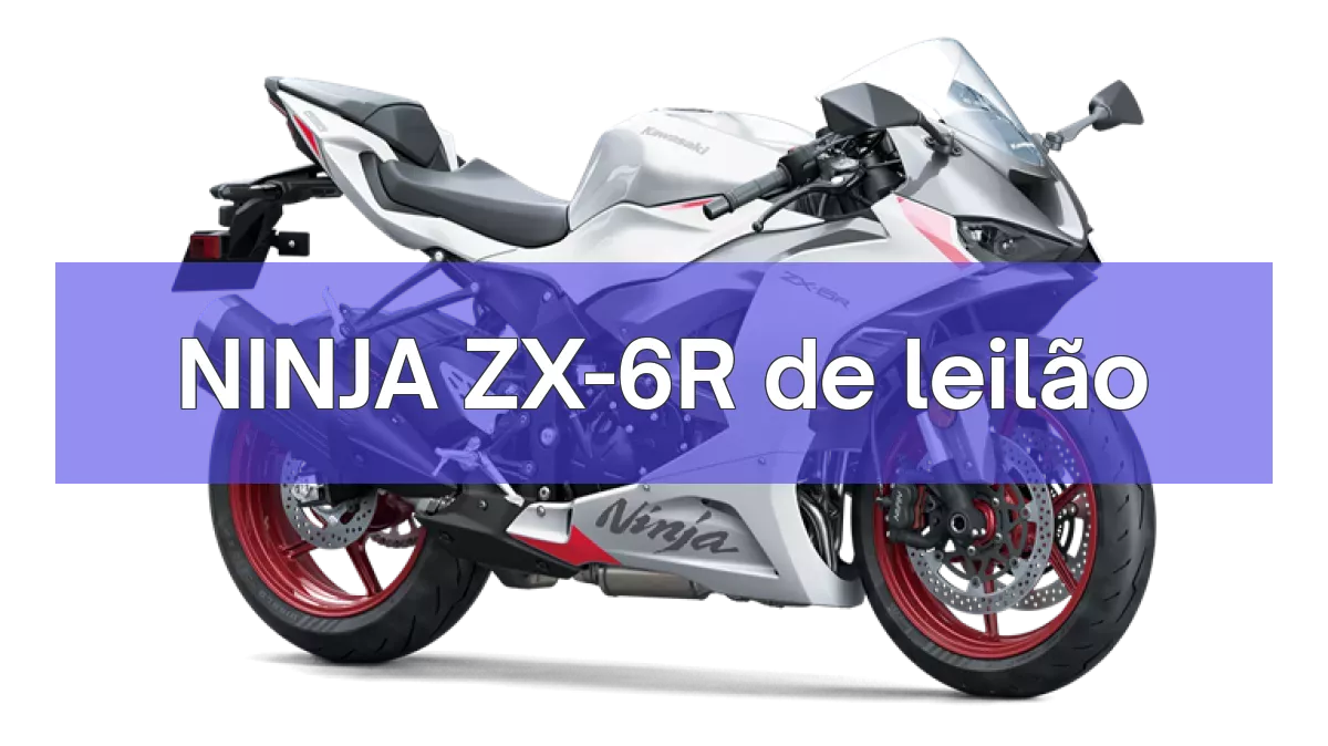 NINJA ZX-6R em leilão