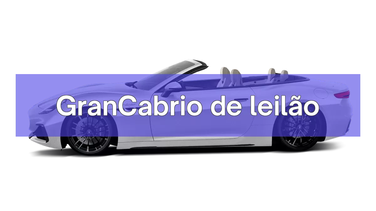 GranCabrio em leilão