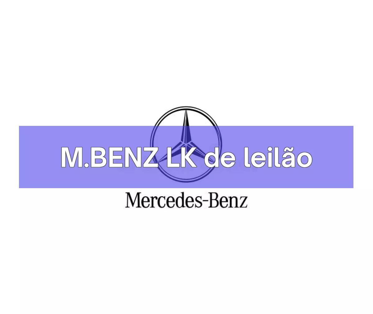 M.BENZ LK em leilão