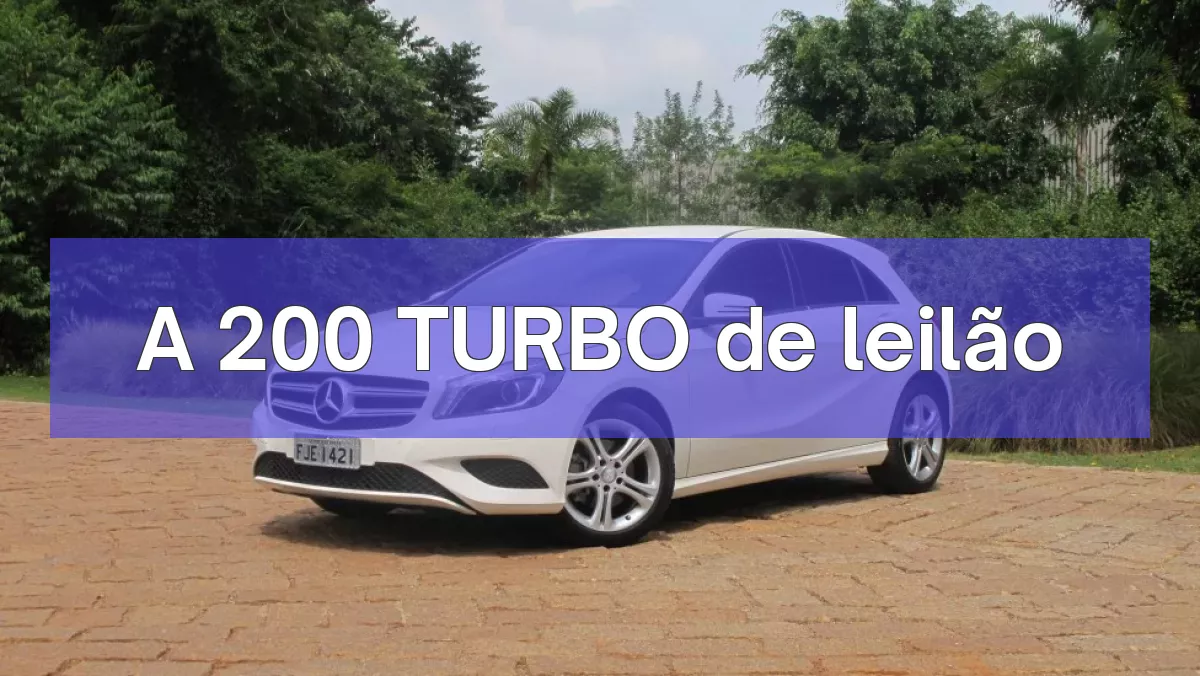 A 200 TURBO em leilão