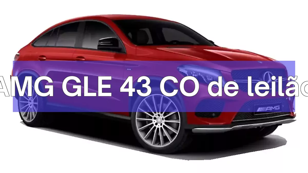 AMG GLE 43 CO em leilão