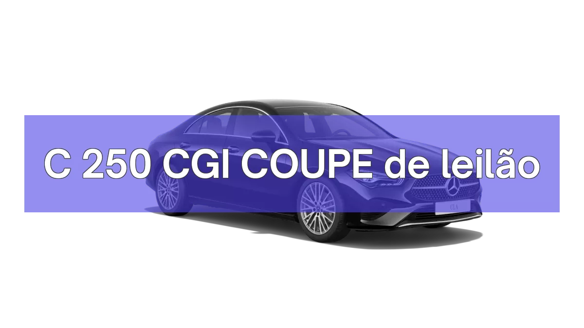 C 250 CGI COUPE em leilão