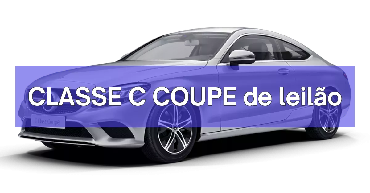 CLASSE C COUPE em leilão
