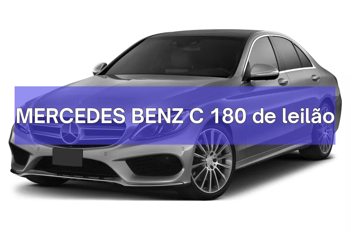 MERCEDES BENZ C 180 em leilão