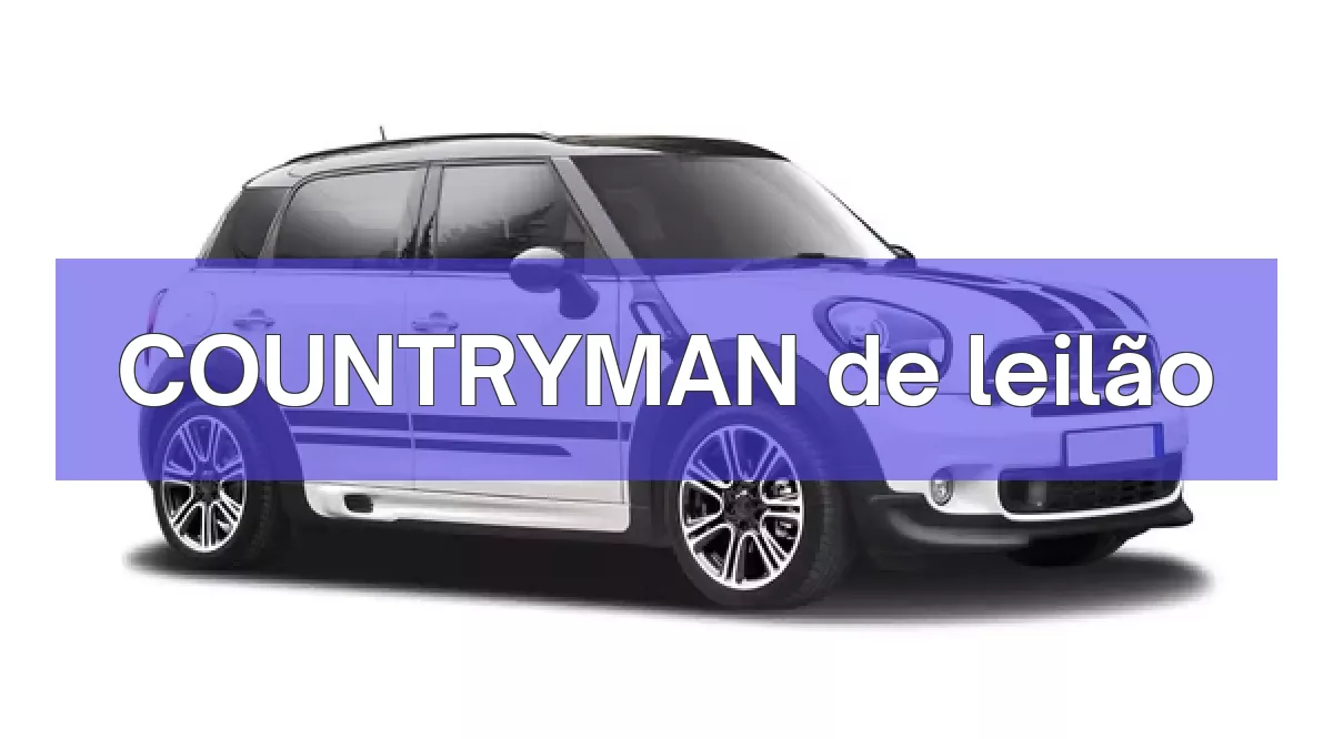 COUNTRYMAN em leilão