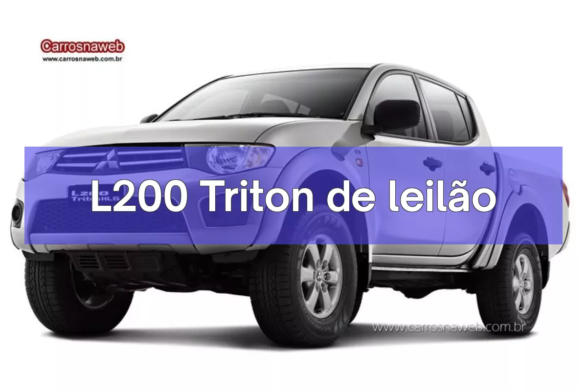 L200 Triton em leilão