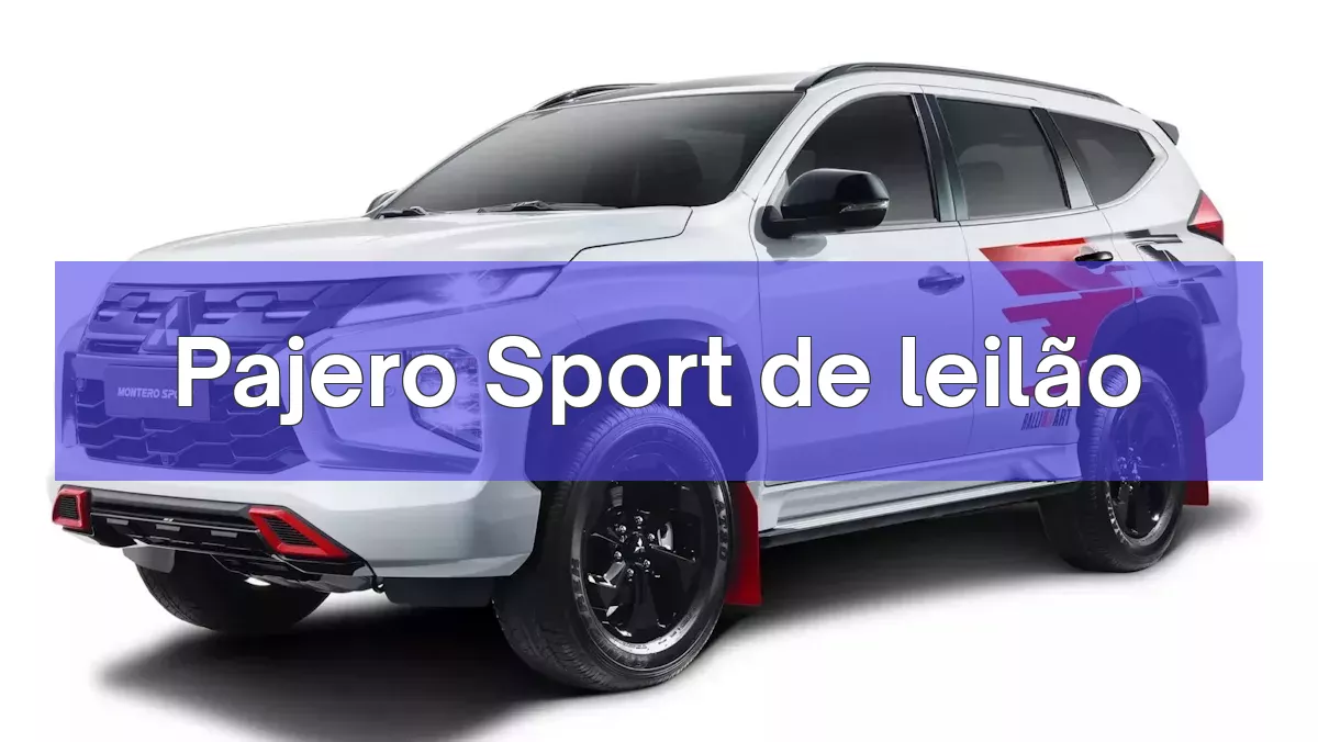 Pajero Sport em leilão
