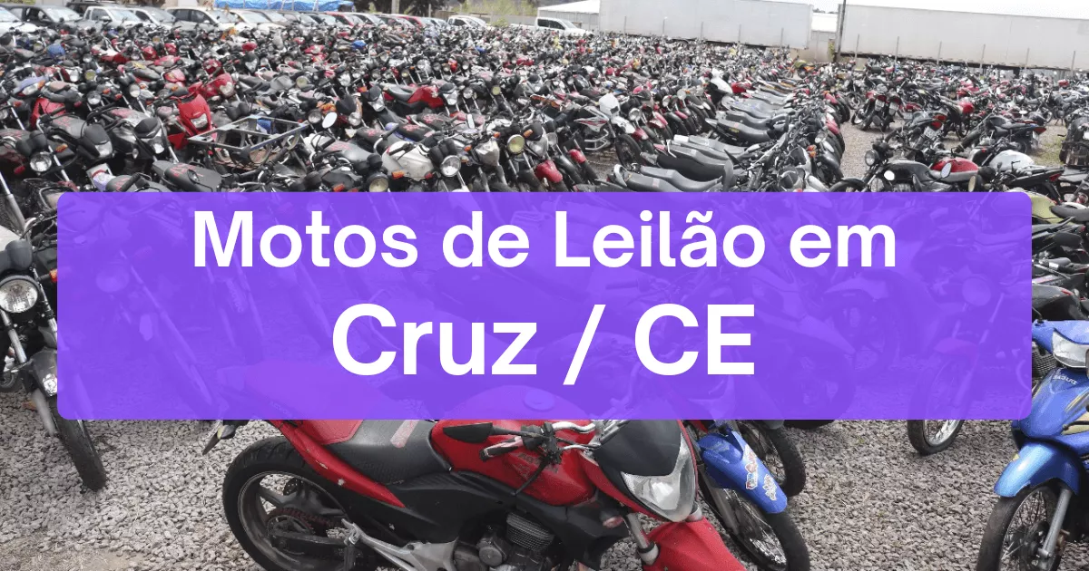 motos em leilão em Cruz/CE