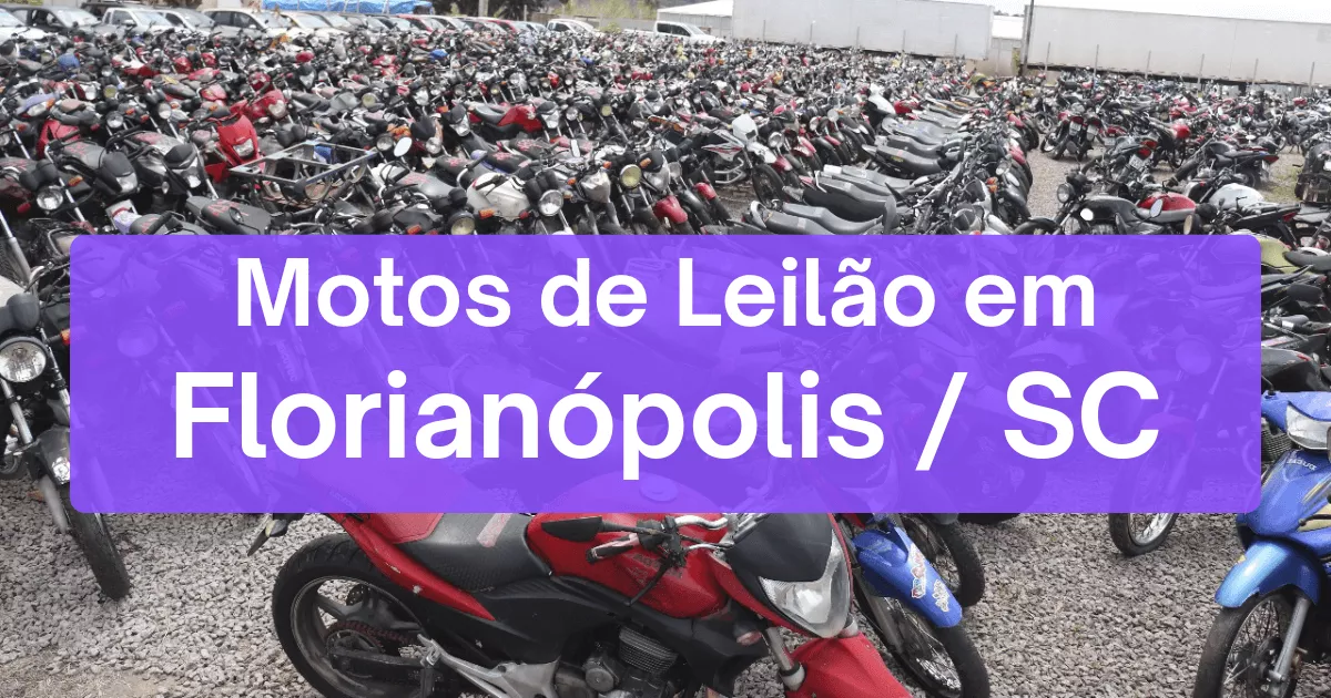 motos em leilão em Florianópolis/SC