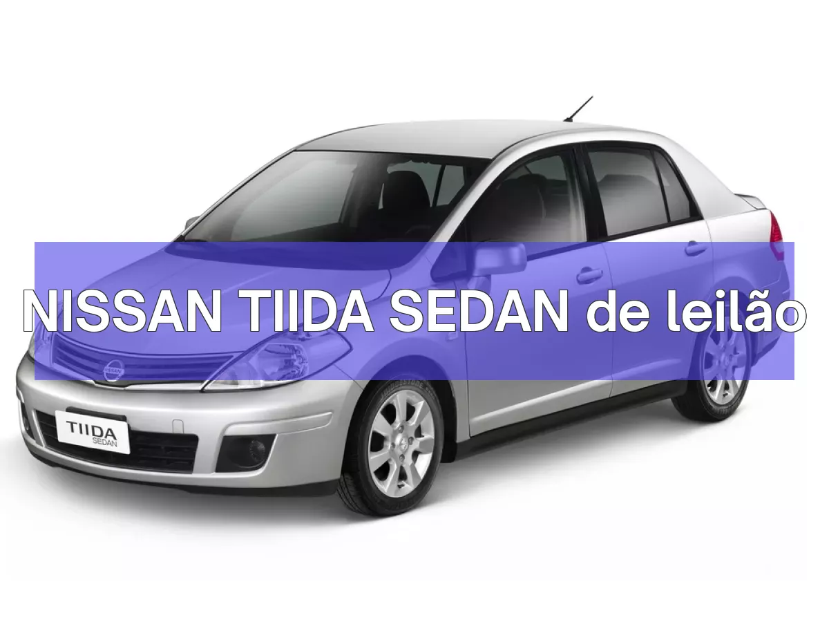 NISSAN TIIDA SEDAN em leilão