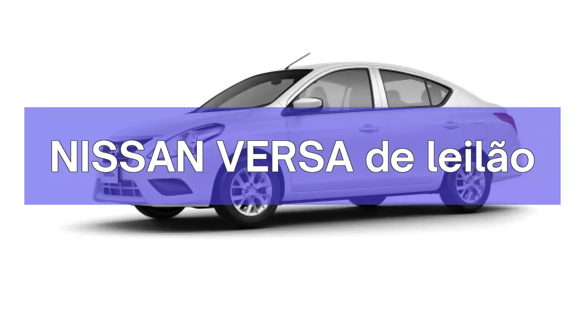 NISSAN VERSA em leilão