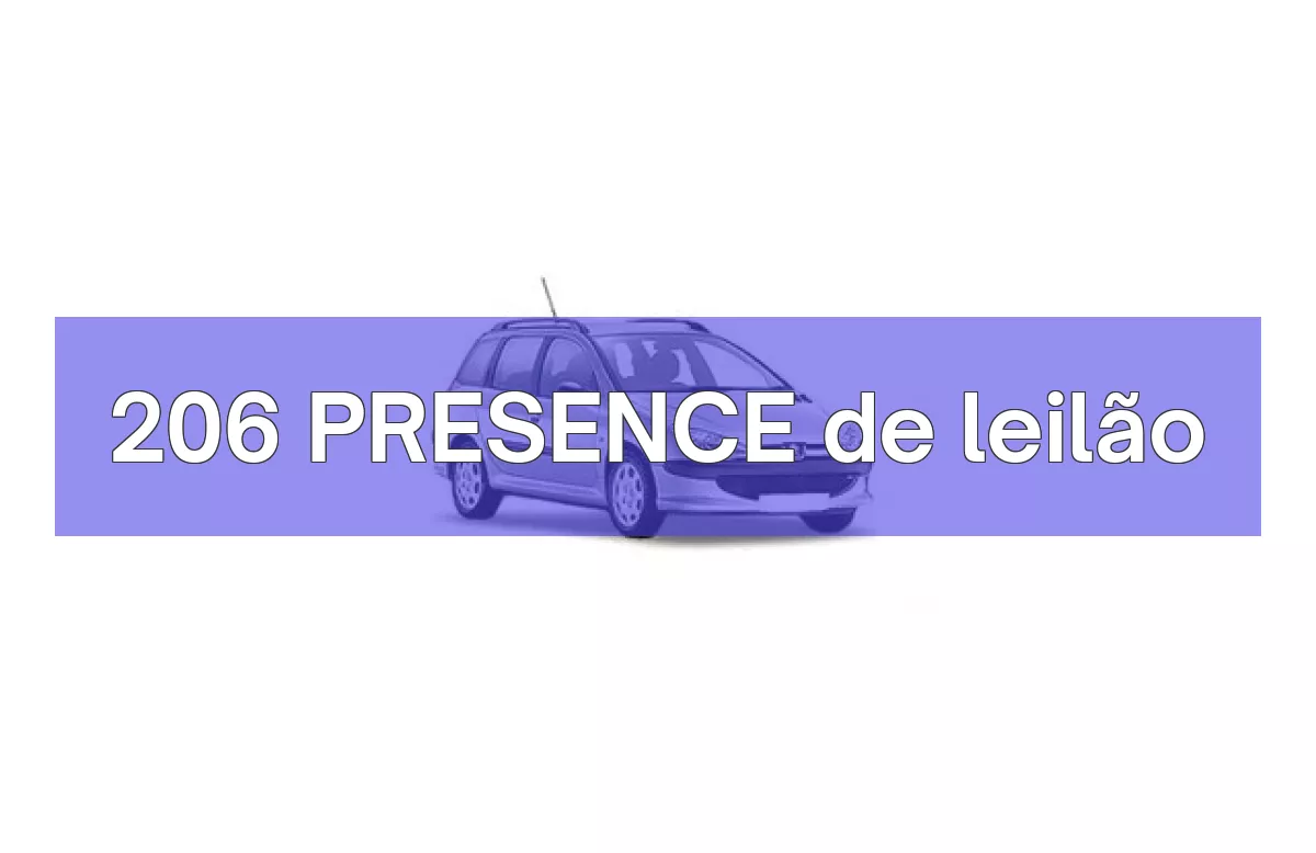 206 PRESENCE em leilão