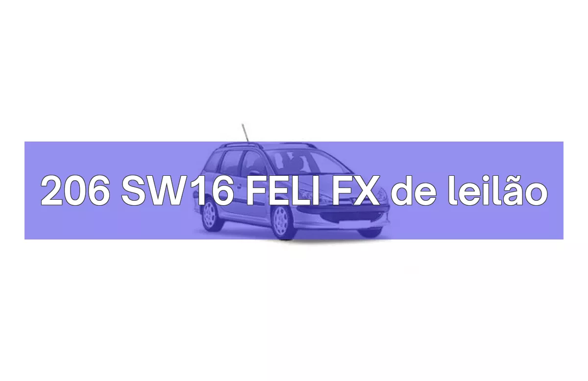 206 SW16 FELI FX em leilão