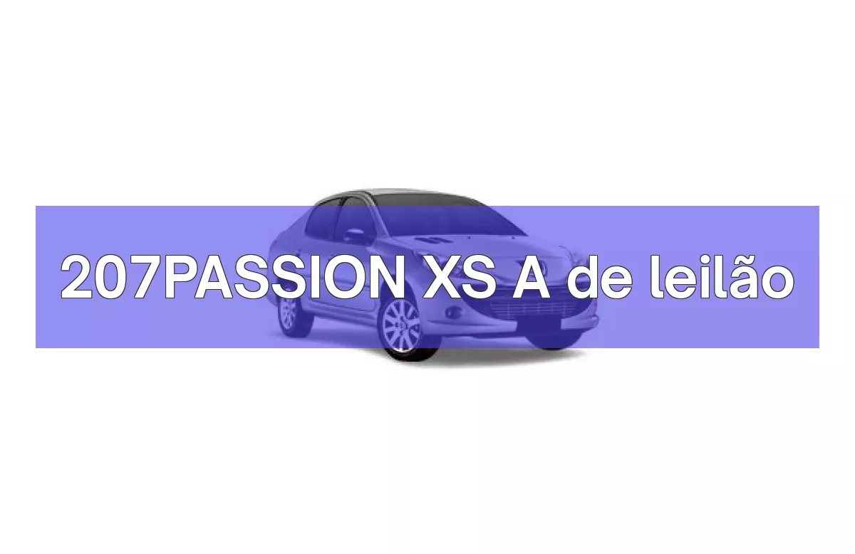 207PASSION XS A em leilão