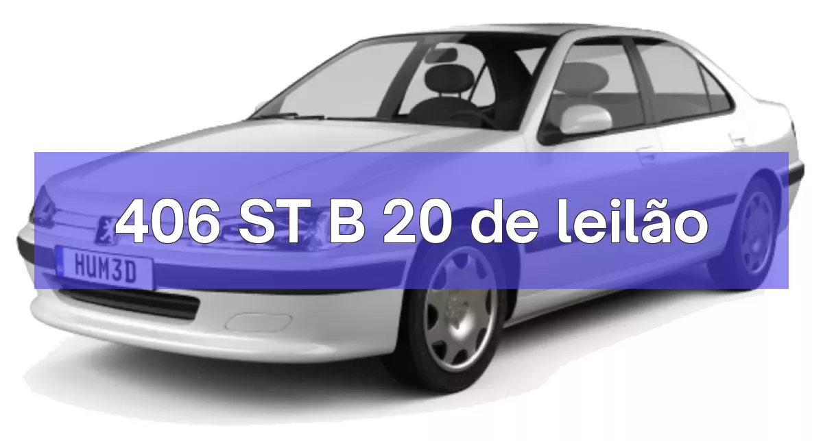 406 ST B 20 em leilão