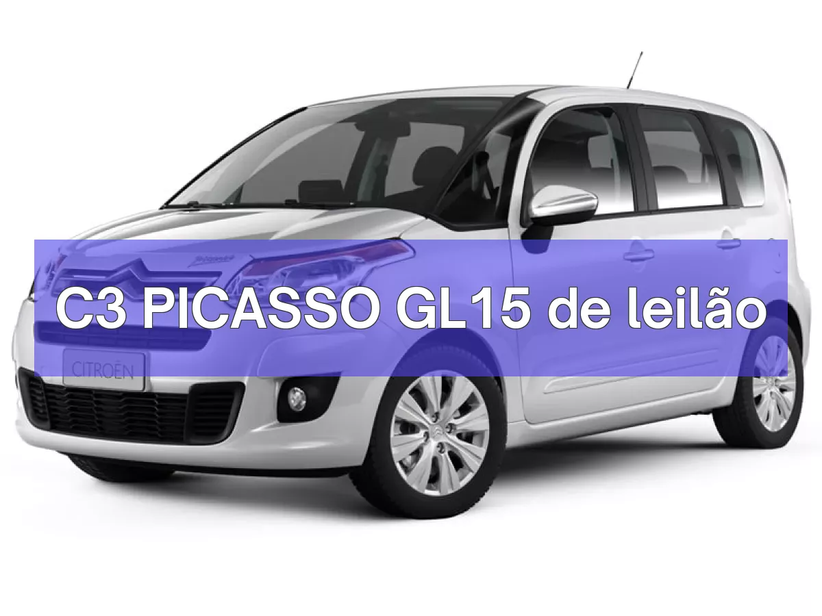 C3 PICASSO GL15 em leilão