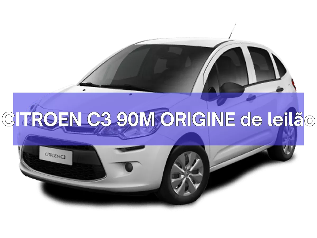 CITROEN C3 90M ORIGINE em leilão