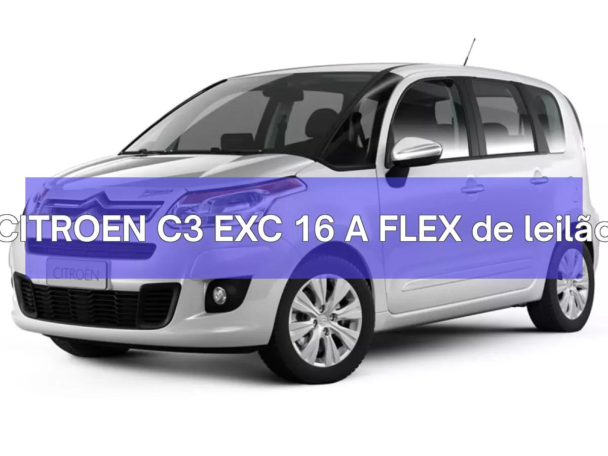 CITROEN C3 EXC 16 A FLEX em leilão