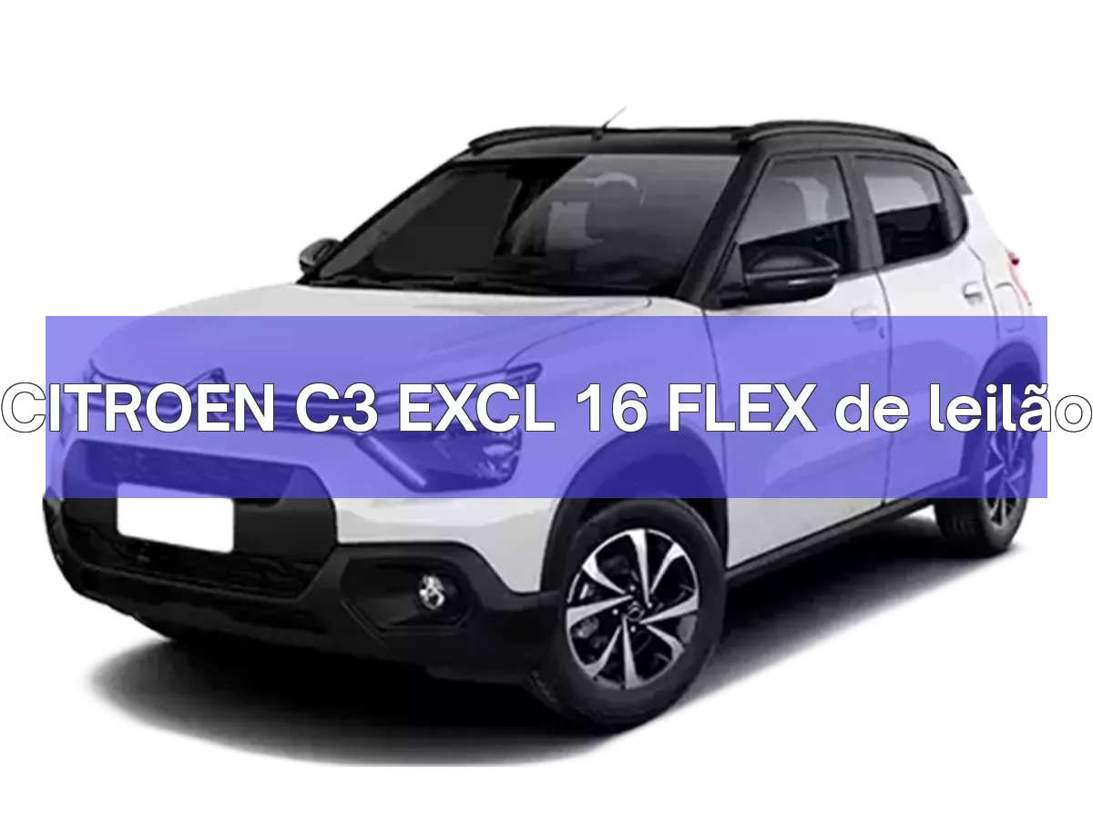 CITROEN C3 EXCL 16 FLEX em leilão