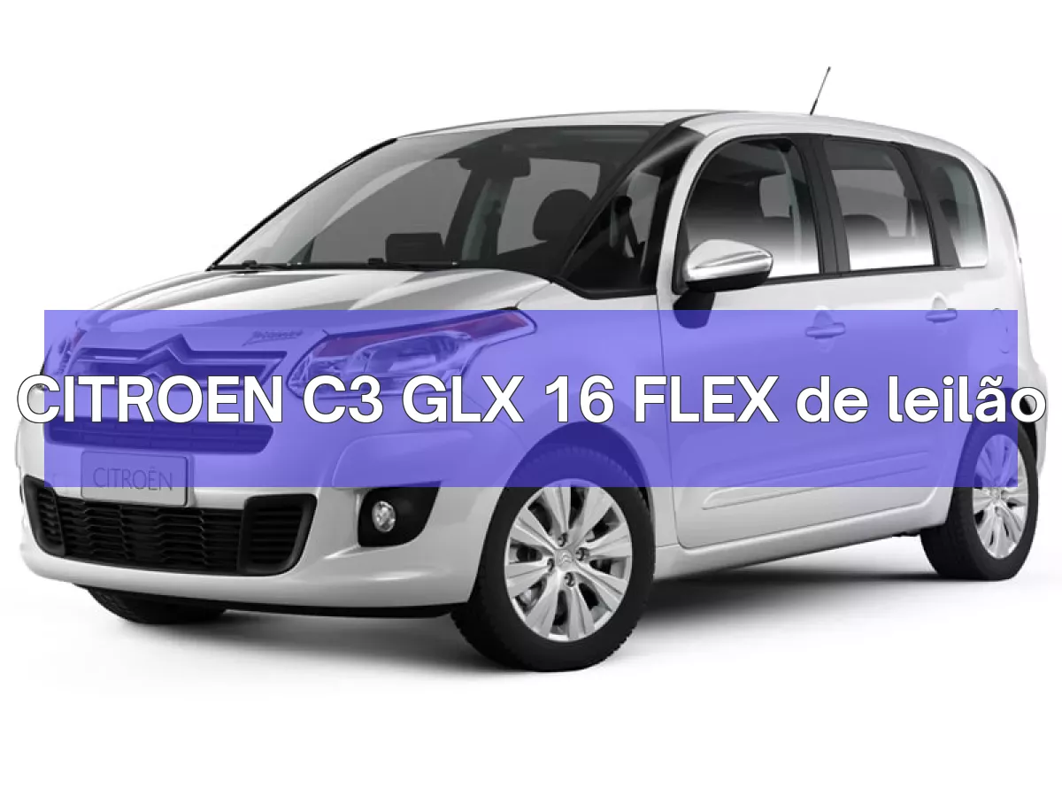 CITROEN C3 GLX 16 FLEX em leilão