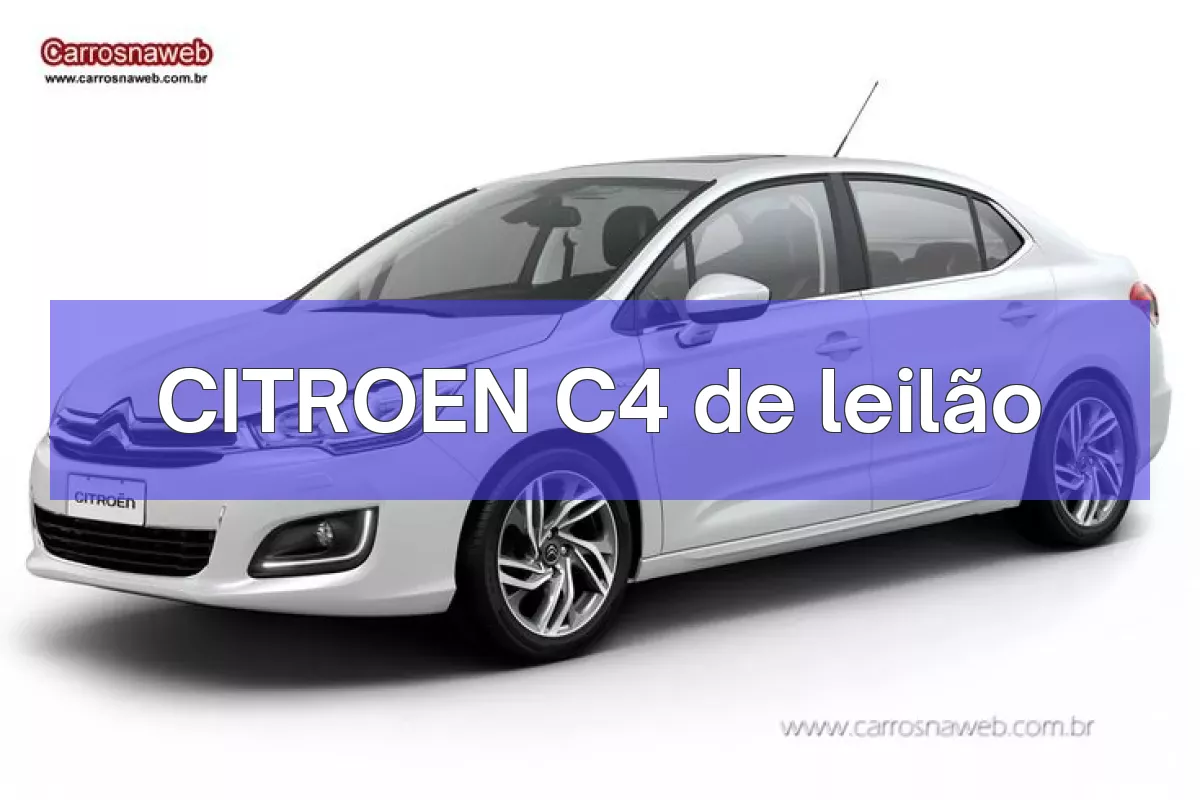 CITROEN C4 em leilão