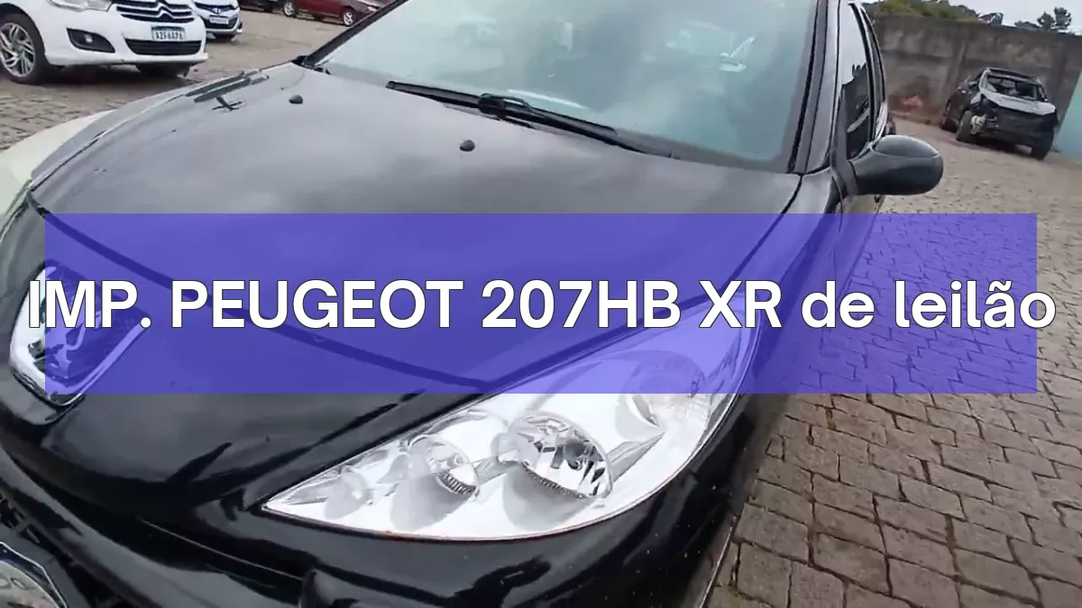 IMP. PEUGEOT 207HB XR em leilão