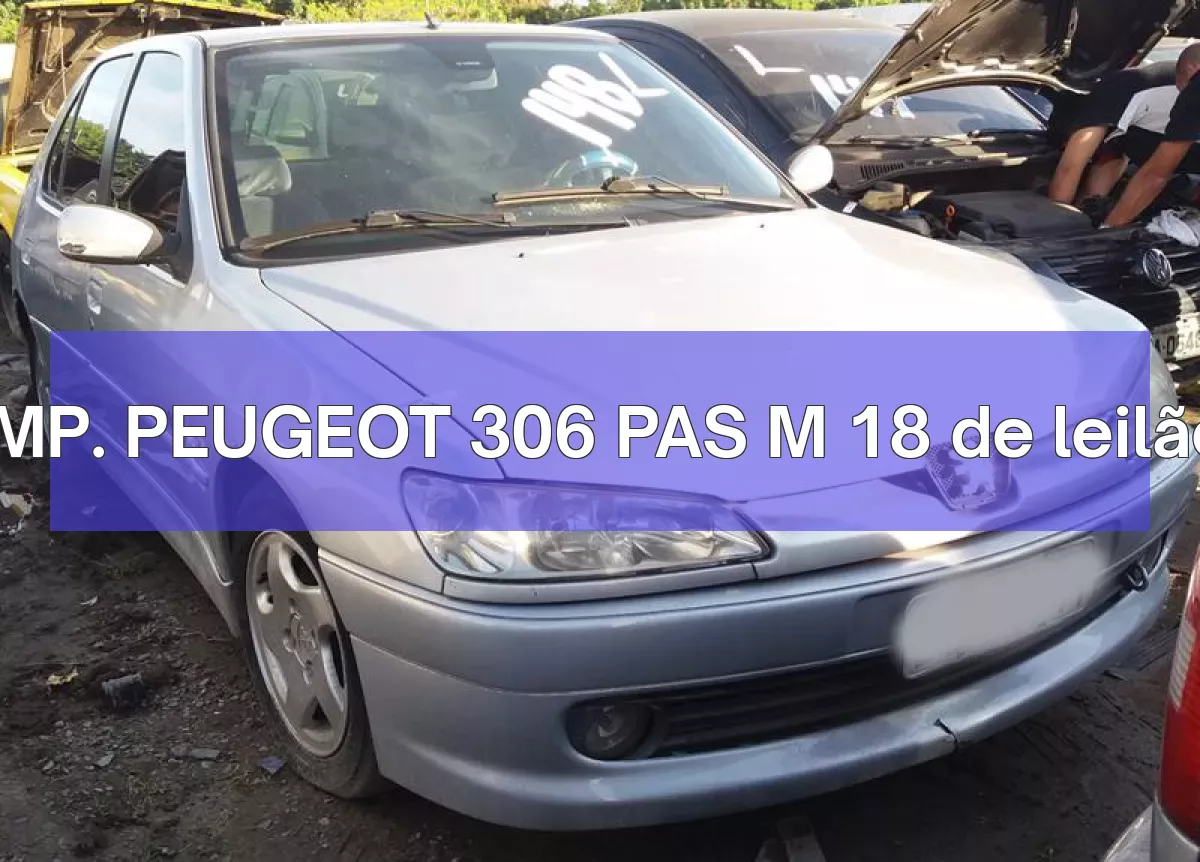 IMP. PEUGEOT 306 PAS M 18 em leilão