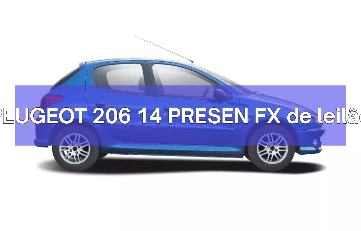 PEUGEOT 206 14 PRESEN FX em leilão