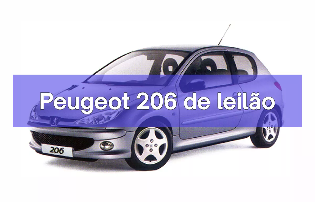 Peugeot 206 em leilão