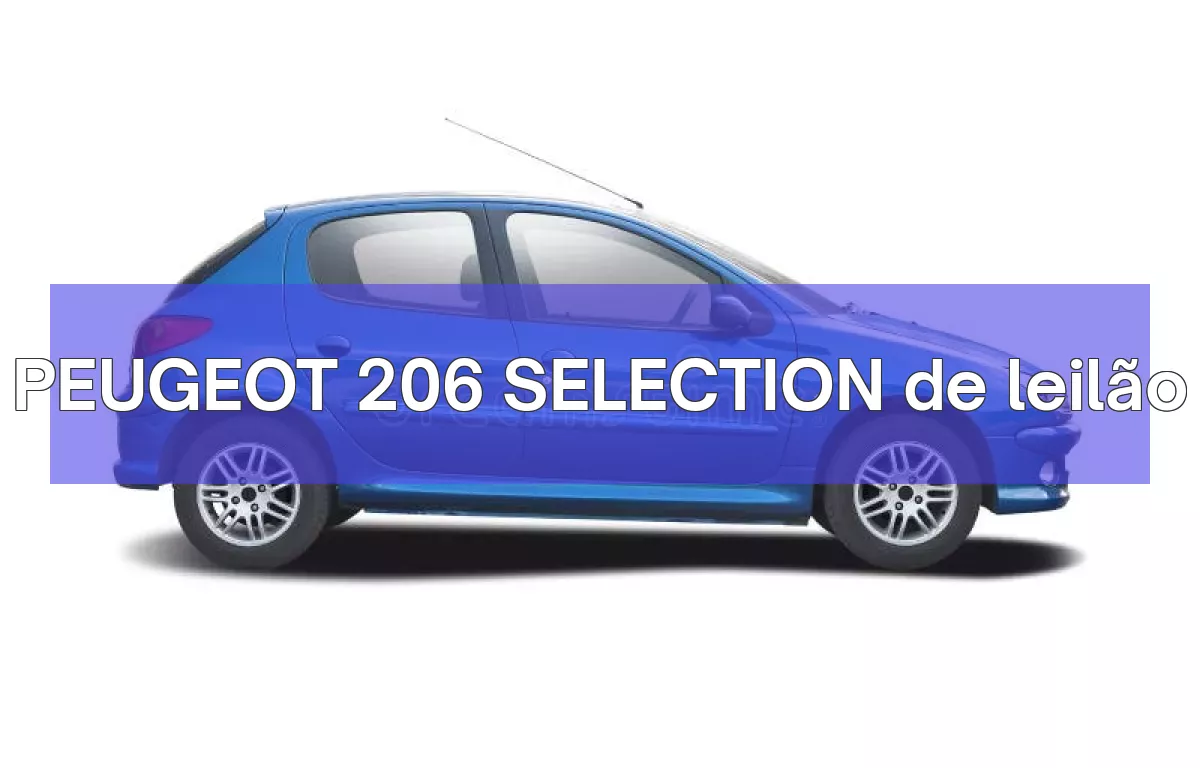 PEUGEOT 206 SELECTION em leilão