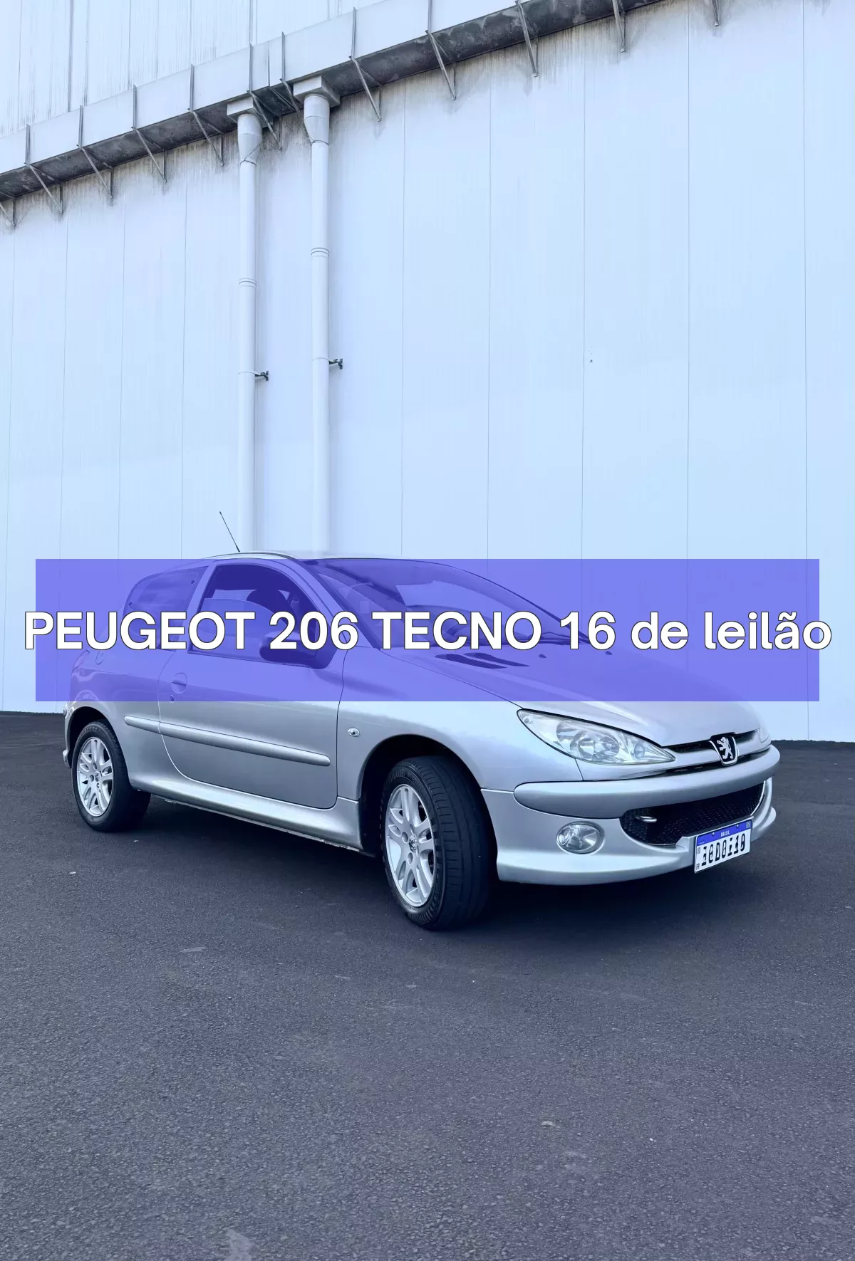 PEUGEOT 206 TECNO 16 em leilão