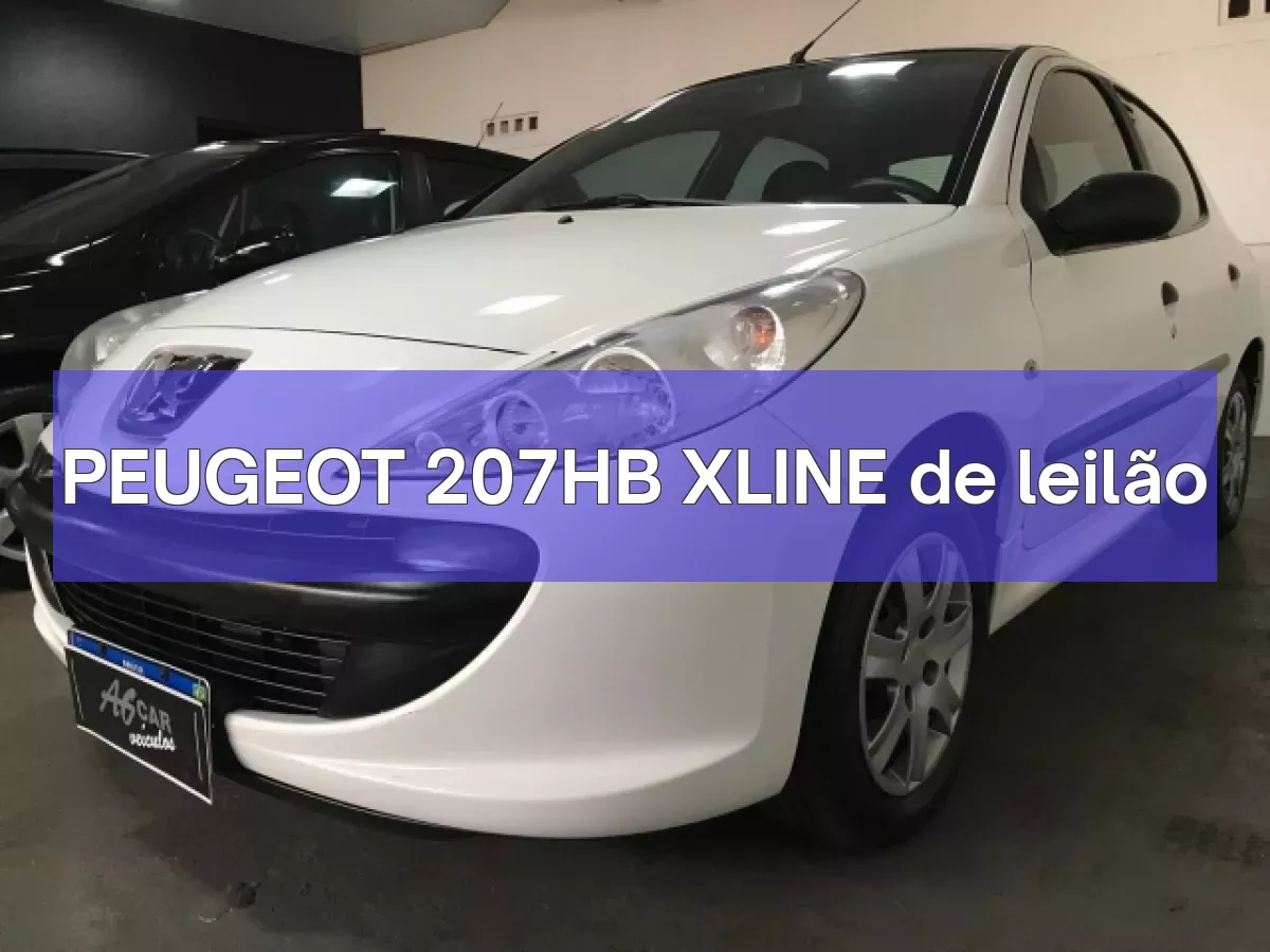 PEUGEOT 207HB XLINE em leilão