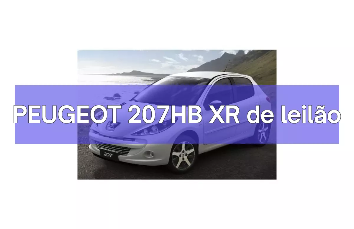 PEUGEOT 207HB XR em leilão